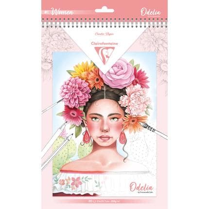 Odelia Creative Notebook 20 Sheets, A4 250g, Woman