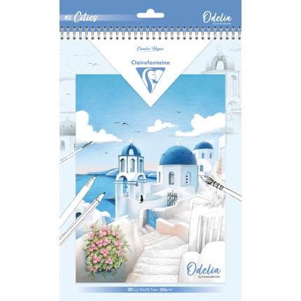 Odelia Creative Notebook 20 Sheets, A4 250g, Cities