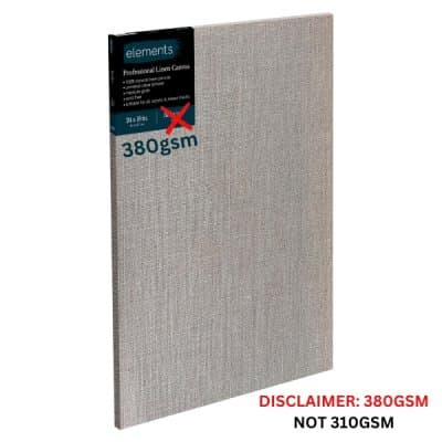 Elements Professional Stretched Standard Linen Canvas Clear